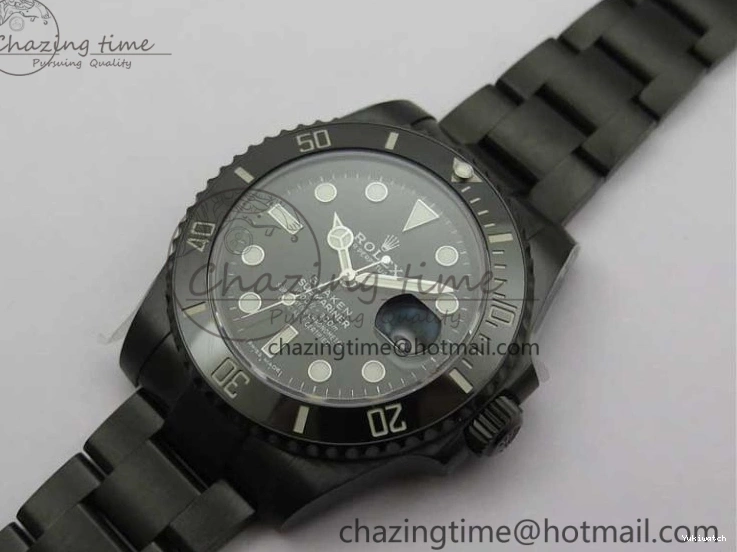 Date Edition 904L A2824 W PVD Submariner V6F Blaken 1:1 Best 0213